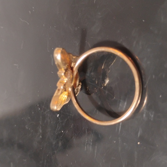 Cute Enamel Butterfly Ring Size 7 With Adorable Butterfly Brooch - Picture 3 of 6